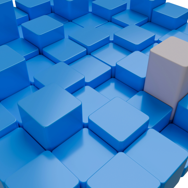 3D blocks with different heights